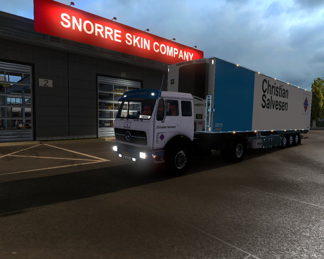 ets2 Mercedes NG 1632 4x2 + Schmitz Coolliner Chri prive skin ets2