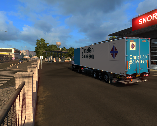 ets2 Mercedes NG 1632 4x2 + Schmitz Coolliner Chri prive skin ets2