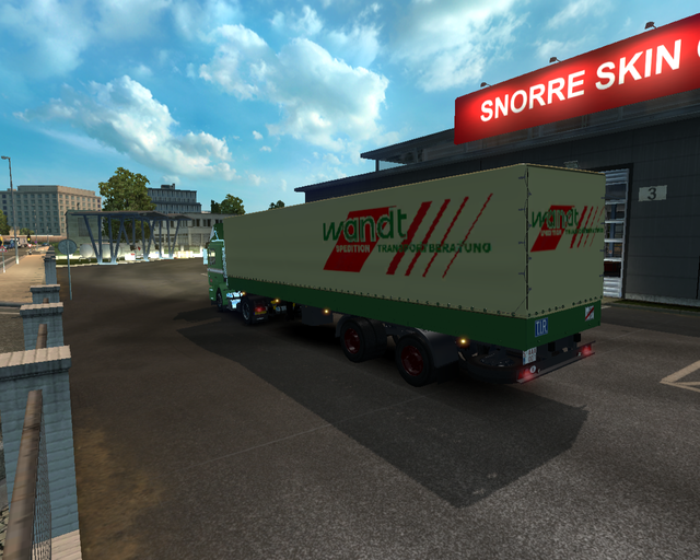 ets2 Man F90 4x2 + 2 achsplane trailer Wandt Spedi prive skin ets2