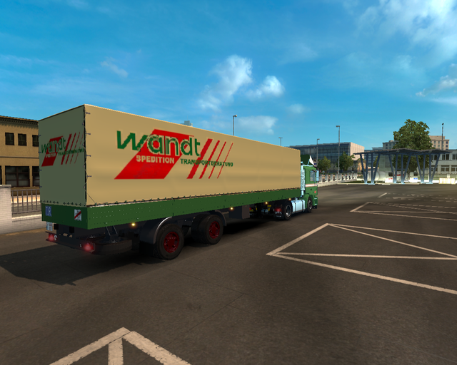 ets2 Man F90 4x2 + 2 achsplane trailer Wandt Spedi prive skin ets2