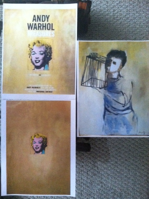 AndyWarholPaintedCanvasMatches-(1962) Andy-Warhol ( Gold Thinker) Early 1960's Andy Warhol Painting- "A Gold Marilyn 'Comparable' Masterpiece"  "EVIDENCE RESEARCH WEBSITE" Viewing Only