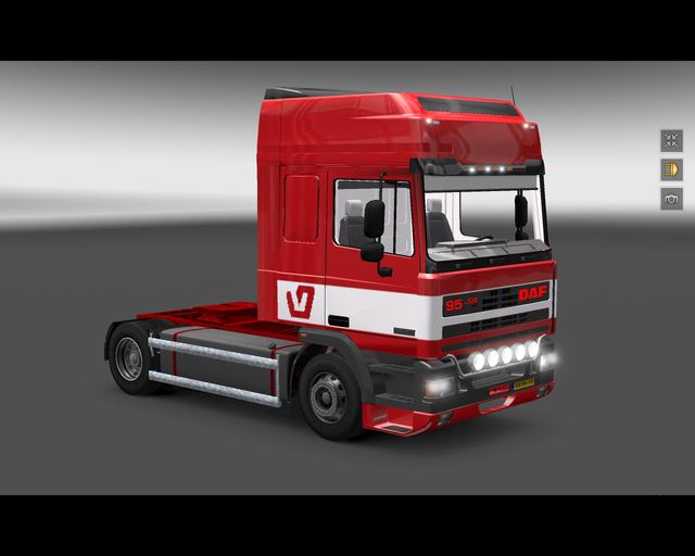 ets2 Daf ATI 95 4x2 Super Spacecab de Vlas Harling prive skin ets2