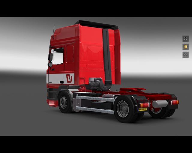 ets2 Daf ATI 95 4x2 Super Spacecab de Vlas Harling prive skin ets2