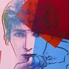 Silkscreen painting of actr... - Andy-Warhol (Gold Thinker) ...