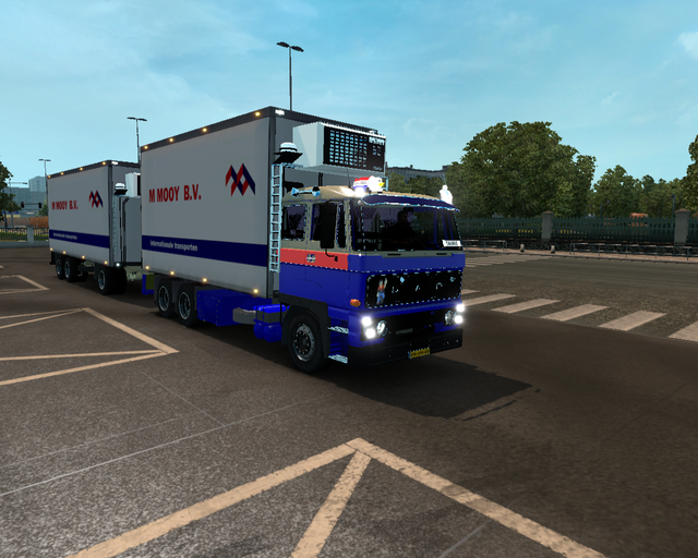 ets2 Daf 2800 6x4 BDF + Aanhanger M prive skin ets2