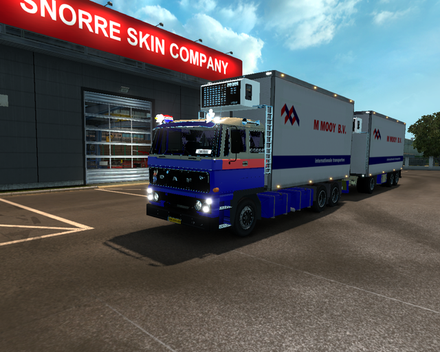 ets2 Daf 2800 6x4 BDF + Aanhanger M prive skin ets2