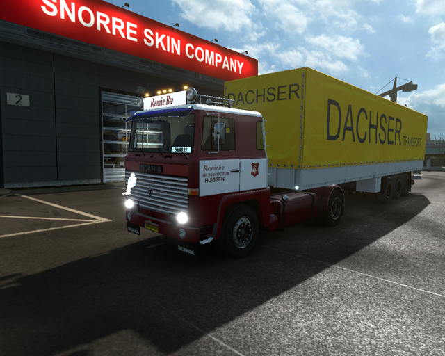 ets2 Scania 141 4x2 + 3 achsplane Remie BV Interna prive skin ets2