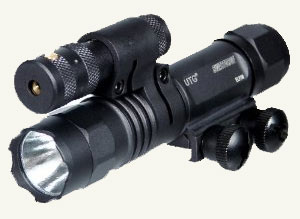 Tactical MilTac LED Flashlight With Laser Picture Box