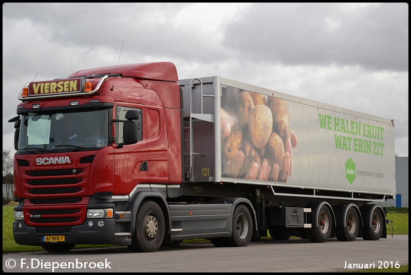 67-BFK-7 Scania R410 Boonstra Viersen-BorderMaker - 2016