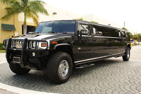 Black H2 Hummer Limo Picture Box