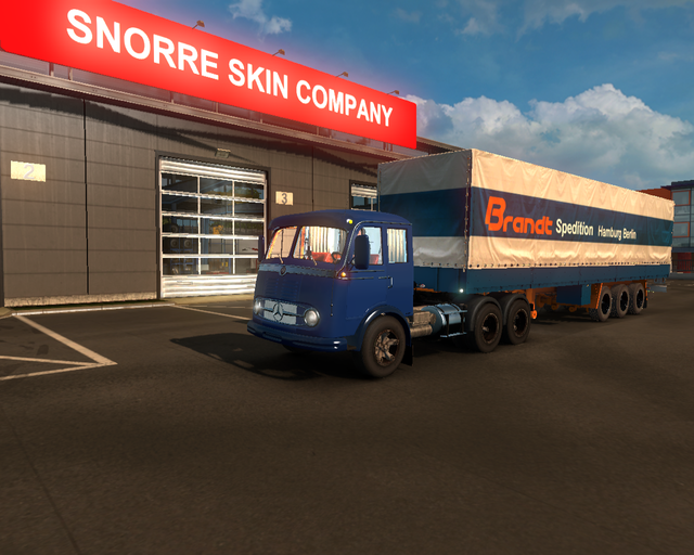 ets2 Mercedes LP 331 6x4 + 3achsplane Brandt Spedi prive skin ets2