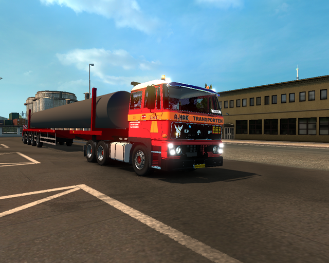 ets2 Daf 2800 6x4 + Exeptioneel trailer A prive skin ets2