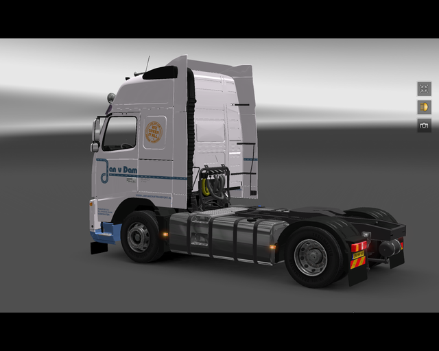 ets2 Volvo FH16 4x2 Jan van Dam Transport b.v prive skin ets2