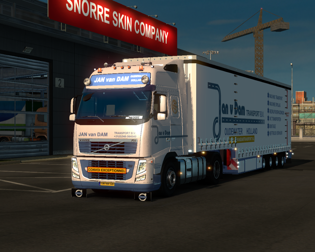 ets2 Volvo FH16 4x2 + 4 asser Krone Jumbo Jan van  prive skin ets2