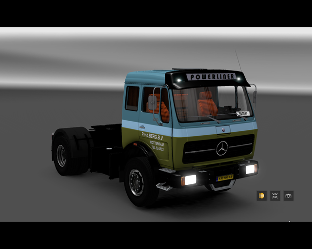 ets2 Mercedes Benz 1632 NG 4x2 P.v.d.Berg B.V prive skin ets2