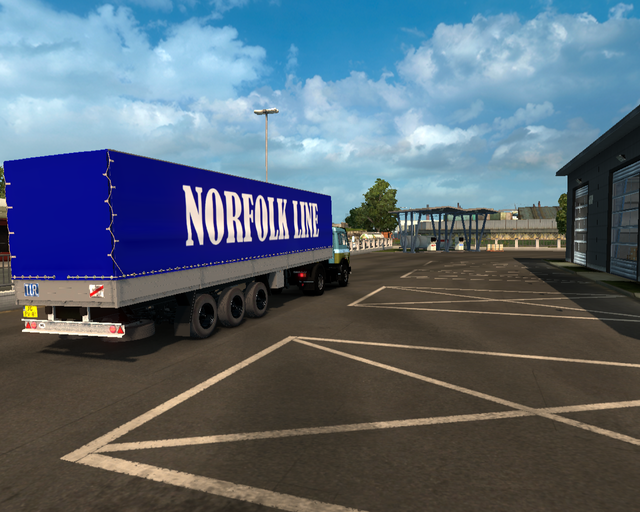 ets2 Mercedes Benz 1632 NG 4x2 + 3achsplane ( Norf prive skin ets2