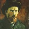 Self-Portrait-with-Dark-Fel... - Van Gogh