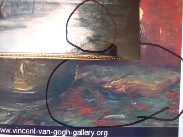 Orange Sploches Van Gogh