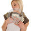 loving-money-woman-holding-... - Picture Box