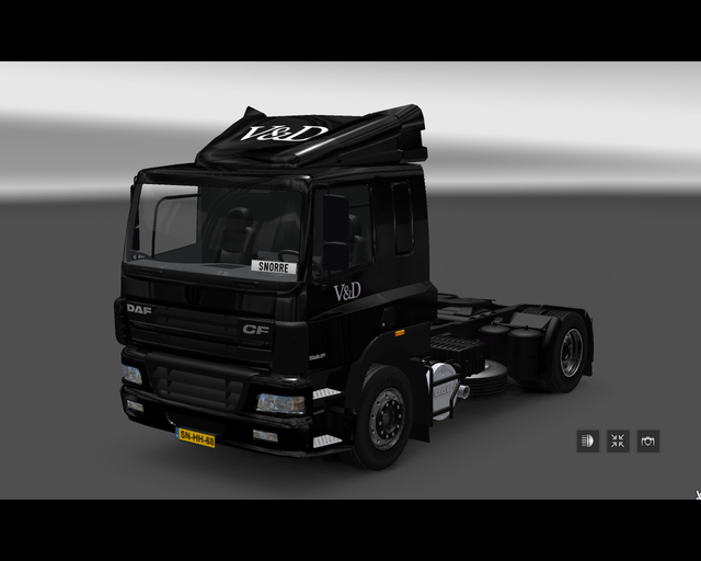 ets2 Daf CF lowroof 4x2 V&D Holland  prive skin ets2