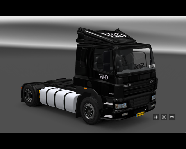 ets2 Daf CF lowroof 4x2 V&D Holland 1 prive skin ets2