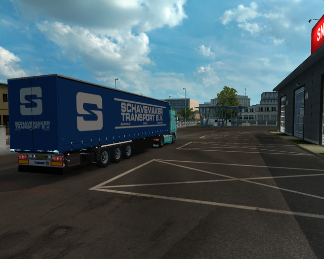 ets2 Daf XF 4x2 + Zeiltrailer Schavemaker & Zn Tra prive skin ets2