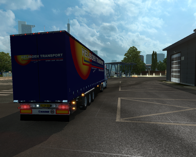 ets2 Iveco Stralis 4x2 + Zeiltrailer Heijboer Tran prive skin ets2