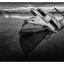 Abandoned Boat 2016 1 - Black & White and Sepia