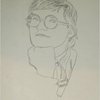 Andy Warhol Portrait Drawing - Andy-Warhol (Gold Thinker) ...
