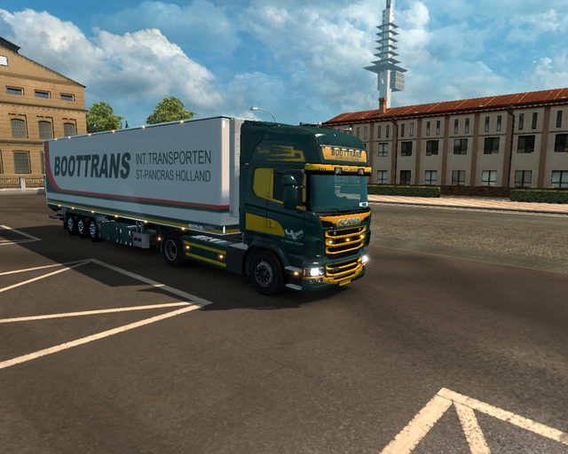 ets2 Scania R730 Topline + Chereau Koeltrailer Boo prive skin ets2