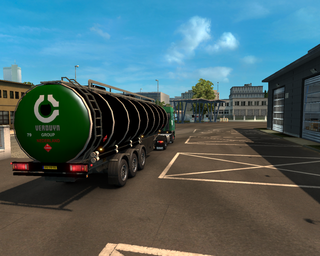 ets2 Daf XF 4x2 + Tanktrailer Verduyn Group Nederl prive skin ets2