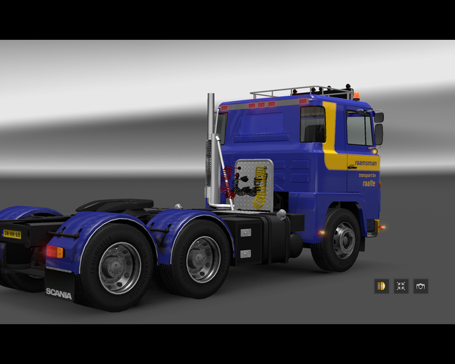 ets2 Scania 141 V8 6x4 Raamsman Transport bv Raalt prive skin ets2