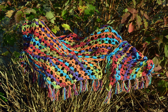 DSC 0117 Mijn zelf gemaakte sjaals