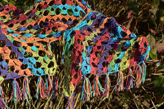 DSC 0121 Mijn zelf gemaakte sjaals
