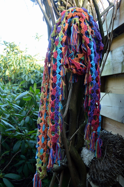 DSC 0133 Mijn zelf gemaakte sjaals