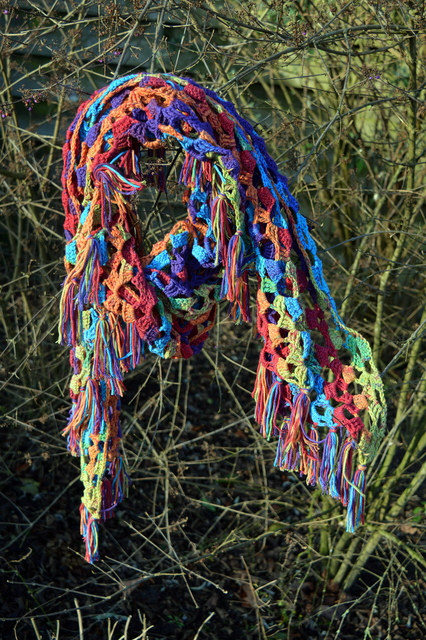 DSC 0135 Mijn zelf gemaakte sjaals
