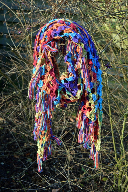 DSC 0136 Mijn zelf gemaakte sjaals