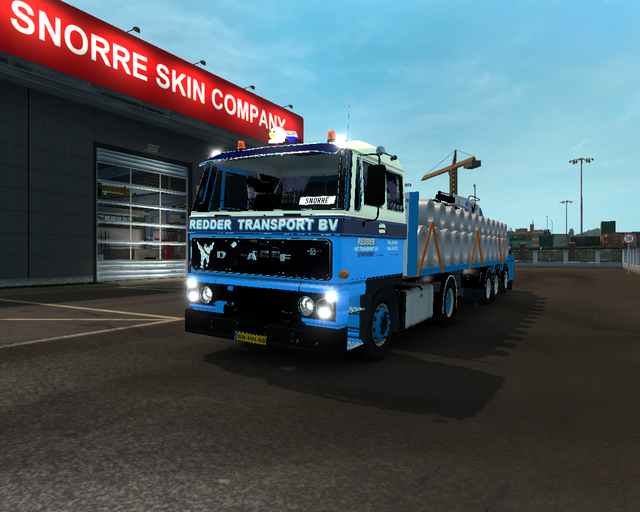 ets2 Daf 2800 4x2 + Floor trailer rioleringsbuizen prive skin ets2