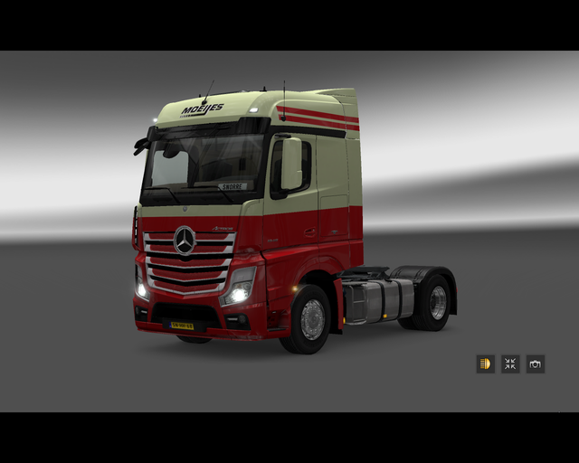 ets2 Mercedes Actros MP4 Moeijes Int prive skin ets2