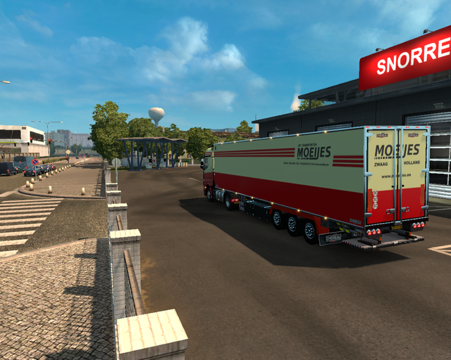 ets2 Mercedes Actros MP4 + Chereau Koeltrailer Moe prive skin ets2