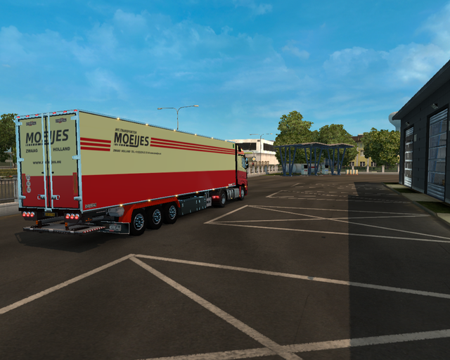 ets2 Mercedes Actros MP4 + Chereau Koeltrailer Moe prive skin ets2