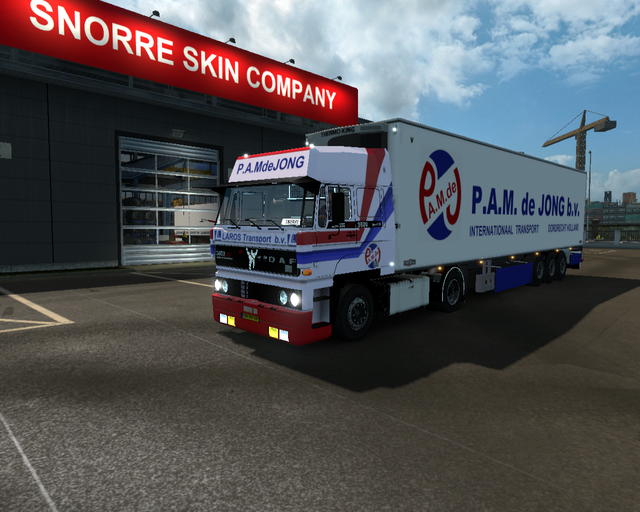 ets2 Daf 3600 Ati 4x2 + koeltrailer P.A.M prive skin ets2