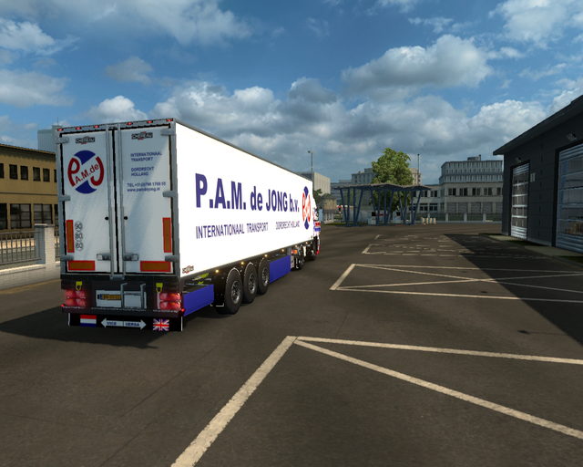 ets2 Daf 3600 Ati 4x2 + koeltrailer P.A.M prive skin ets2