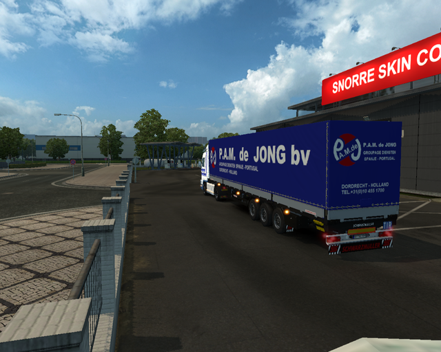 ets2 Scania 143M v8 4x2 Laros transport bv Holland prive skin ets2