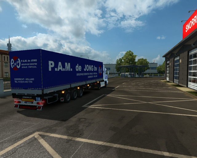 ets2 Scania 143M v8 4x2 Laros transport bv Holland prive skin ets2