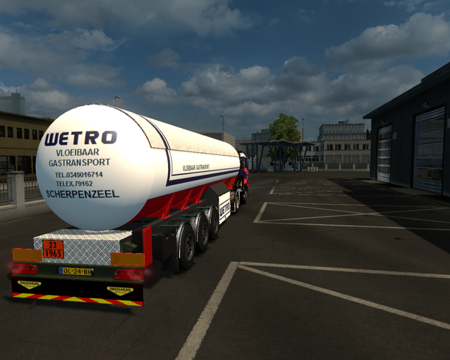 ets2 Daf 2800 4x2 + LPG trailer Wetro Scherpenzeel prive skin ets2