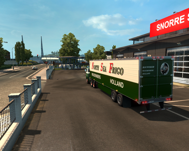 ets2 Scania 143 V8 6x4 + 2asser koeltrailer G prive skin ets2