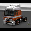 ets2 Mercedes Actros Mp3 18... - prive skin ets2