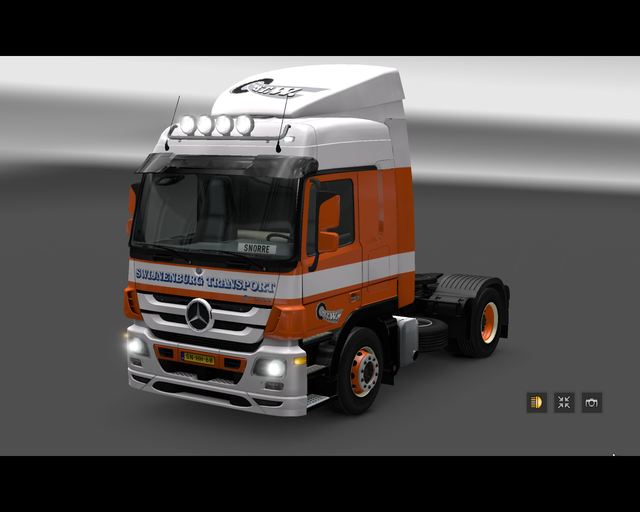 ets2 Mercedes Actros Mp3 1844 4x2 Swijnenburg Tran prive skin ets2