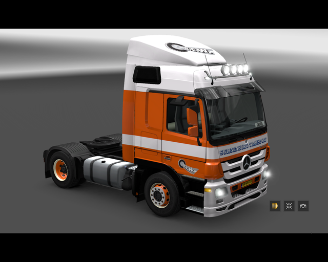 ets2 Mercedes Actros Mp3 1844 4x2 Swijnenburg Tran prive skin ets2